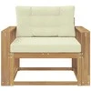 Lauko Vidurinis Sofa Poliesteris Balta