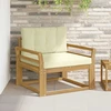 Lauko Vidurinis Sofa Poliesteris Balta