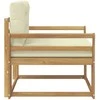 Lauko Vidurinis Sofa Poliesteris Balta