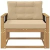 Lauko Vidurinis Sofa Poliesteris Balta