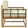 Lauko Vidurinis Sofa Poliesteris Balta