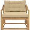 Lauko Vidurinis Sofa Poliesteris Balta