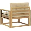 Lauko Vidurinis Sofa Poliesteris Balta