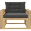 Lauko Vidurinis Sofa Poliesteris Balta