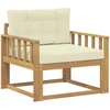 Lauko Vidurinis Sofa Poliesteris Balta