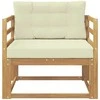 Lauko Vidurinis Sofa Poliesteris Balta
