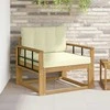 Lauko Vidurinis Sofa Poliesteris Balta