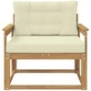 Lauko Vidurinis Sofa Poliesteris Balta