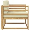 Lauko Vidurinis Sofa Poliesteris Balta