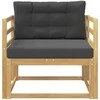Lauko Vidurinis Sofa Poliesteris Balta