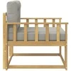 Lauko Vidurinis Sofa Poliesteris Balta