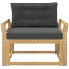Lauko Vidurinis Sofa Poliesteris Balta