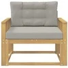 Lauko Vidurinis Sofa Poliesteris Balta