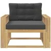 Lauko Vidurinis Sofa Poliesteris Balta