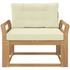Lauko Vidurinis Sofa Poliesteris Balta