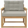 Lauko Vidurinis Sofa Poliesteris Balta