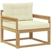 Lauko Vidurinis Sofa Poliesteris Balta