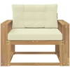 Lauko Vidurinis Sofa Poliesteris Balta