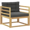 Lauko Vidurinis Sofa Poliesteris Balta
