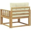 Lauko Vidurinis Sofa Poliesteris Balta