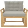 Lauko Vidurinis Sofa Poliesteris Balta