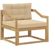Lauko Vidurinis Sofa Poliesteris Balta