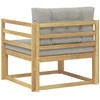 Lauko Vidurinis Sofa Poliesteris Balta