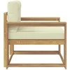 Lauko Vidurinis Sofa Poliesteris Balta