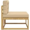 Lauko Vidurinis Sofa Poliesteris Balta