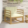 Lauko Vidurinis Sofa Poliesteris Balta