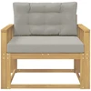 Lauko Vidurinis Sofa Poliesteris Balta