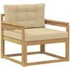 Lauko Vidurinis Sofa Poliesteris Balta