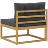 Lauko Vidurinis Sofa Poliesteris Balta