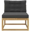 Lauko Vidurinis Sofa Poliesteris Balta