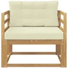 Lauko Vidurinis Sofa Poliesteris Balta