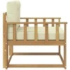 Lauko Vidurinis Sofa Poliesteris Balta