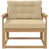 Lauko Vidurinis Sofa Poliesteris Balta