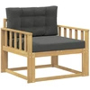 Lauko Vidurinis Sofa Poliesteris Balta