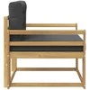 Lauko Vidurinis Sofa Poliesteris Balta