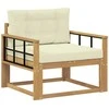 Lauko Vidurinis Sofa Poliesteris Balta