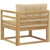 Lauko Vidurinis Sofa Poliesteris Balta