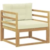 Lauko Vidurinis Sofa Poliesteris Balta