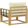 Lauko Vidurinis Sofa Poliesteris Balta