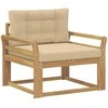 Lauko Vidurinis Sofa Poliesteris Balta