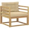 Lauko Vidurinis Sofa Poliesteris Balta