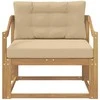 Lauko Vidurinis Sofa Poliesteris Balta