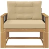 Lauko Vidurinis Sofa Poliesteris Balta