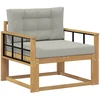 Lauko Vidurinis Sofa Poliesteris Balta