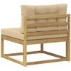 Lauko Vidurinis Sofa Poliesteris Balta