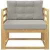 Lauko Vidurinis Sofa Poliesteris Balta